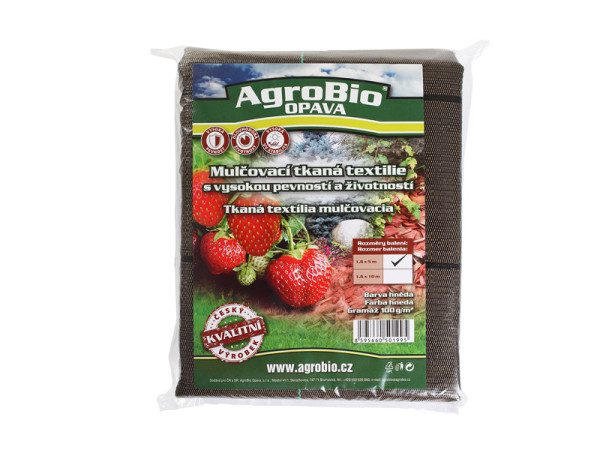 AgroBio HNĚDÁ tkaná textilie 100 g/m2, 1,6x10 m