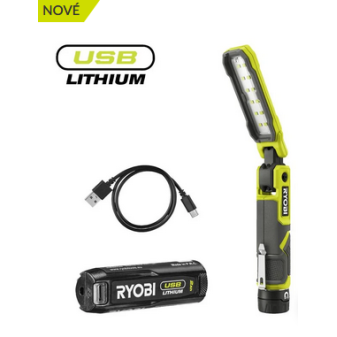 Ryobi RLI4-120G 4V Akumulátorové inspekční světlo USB LITHIUM™, typ žárovky LED,1 x 2.0Ah akumul