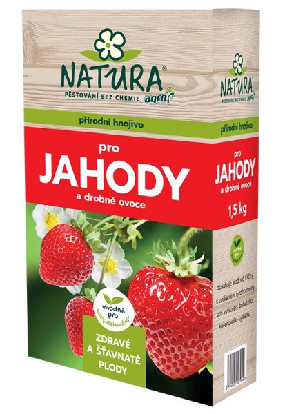 Agro CS NATURA Přírodní  hnojivo pro jahody a drobné ovoce 1,5 kg