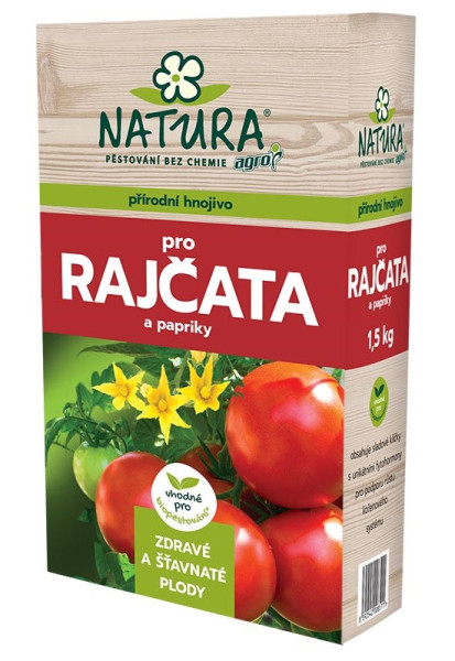 Agro CS NATURA Přírodní hnojivo pro rajčata a papriky 1,5 kg
