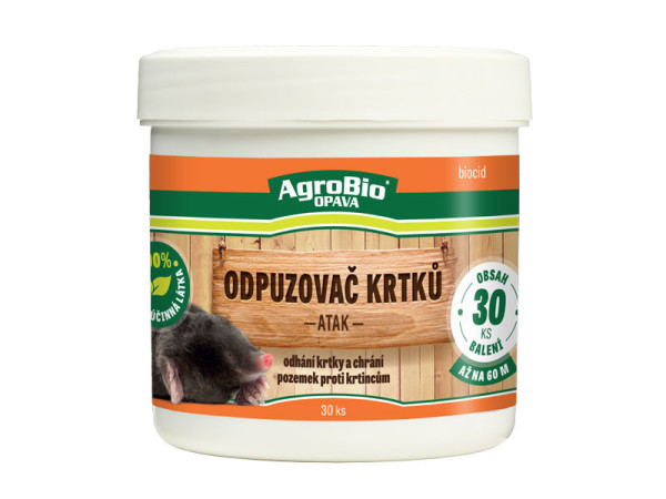 AgroBio ATAK ODPUZOVAČ krtků, 30 ks
