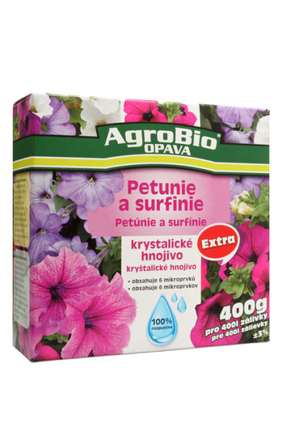 AgroBio Krystalické hnojivo Extra Petunie a surfinie, 400 g