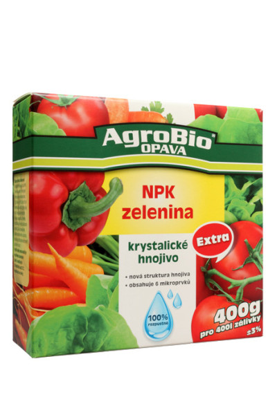 AgroBio Krystalické hnojivo Extra NPK Zelenina, 400 g