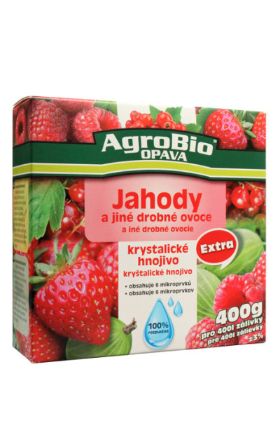 AgroBio Krystalické hnojivo Extra Jahody, 400 g