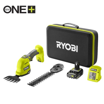 Ryobi RY18GSA-120T, 18V One Plus ™akumulátorové nůžky a zastřihávač na trávu a keře