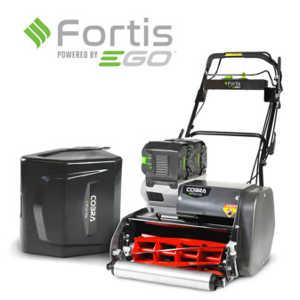 Obrázek produktu Vřetenová akumulátorová sekačka Cobra Fortis 17', záběr 43 cm - sada