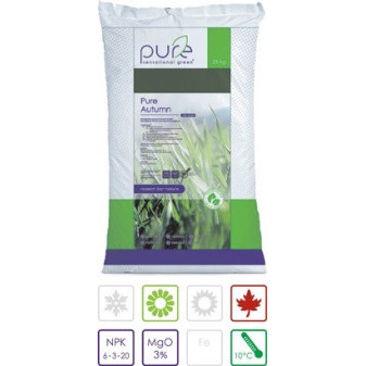 Trávníkové hnojivo PURE Autumn/Moss remover, 6-3-20+3MgO, 25kg