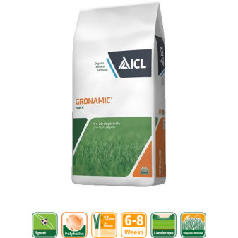 Hnojivo ICL Gronamic Sport High K 7-0-20+2MgO+0.5Fe, 25 kg