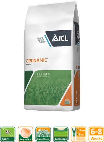 Hnojivo ICL Gronamic Sport High N 16-3-6+2MgO+0.5Fe, 25 kg