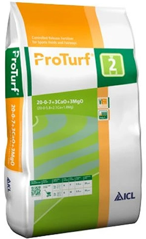 Hnojivo ICL ProTurf první aplikace, 20-00-07 +9CaO +3MgO, 25kg