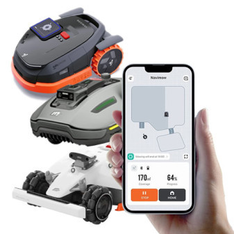 Profesionální instalace robotické sekačky bez naváděcího drátu Segway Navimow, Mammotion LUBA, YUKA apod. (cca 800-2 500 m2) do 4 h. práce