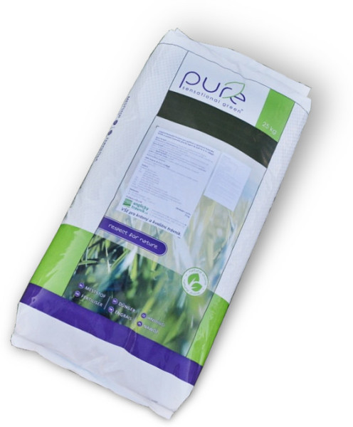 100% organické trávnikové hnojivo PURE BIO 2, NPK 7-7-10,  25kg