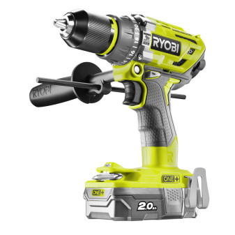 Ryobi R18PD7-220B 18V Bezuhlíková akumulátorová příklepová vrtačka (2x2.0Ah)