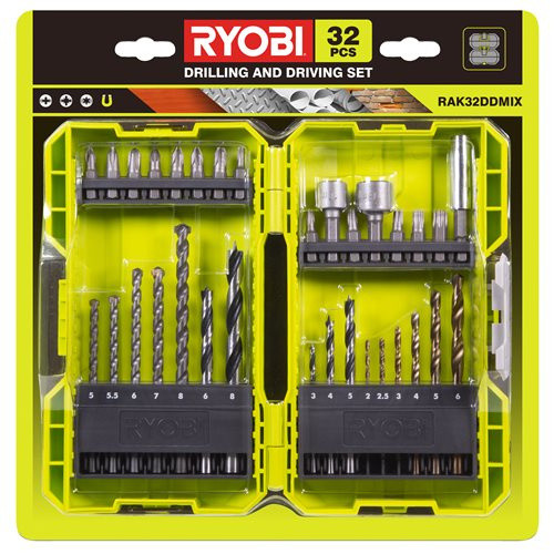 Ryobi RAK32DDMIX 30 ks vrtáků a šroubovacích bitů