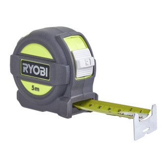 Ryobi RTM5M-WT, 5m svinovací metr, široký 25mm, 2x nylonem potažená čepel