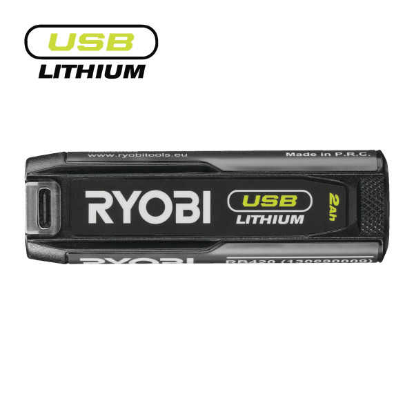 Ryobi RB420 2,0Ah Akumulátor USB LITHIUM™+nabíječka
