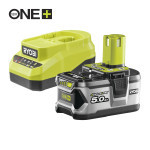 Ryobi RC18120A-150 18V ONE+™ Sada akumulátoru 1x5.0Ah s nabíječkou
