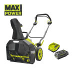 Ryobi RY36STX45A-140 36V bezuhlíková fréza šířka záběru 45cm rychlost 2100 ot/min.