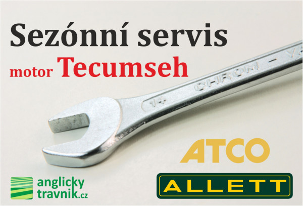 Komplexní servis vřetenové sekačky Atco (motor Tecumseh) BEZ čištění karburátoru