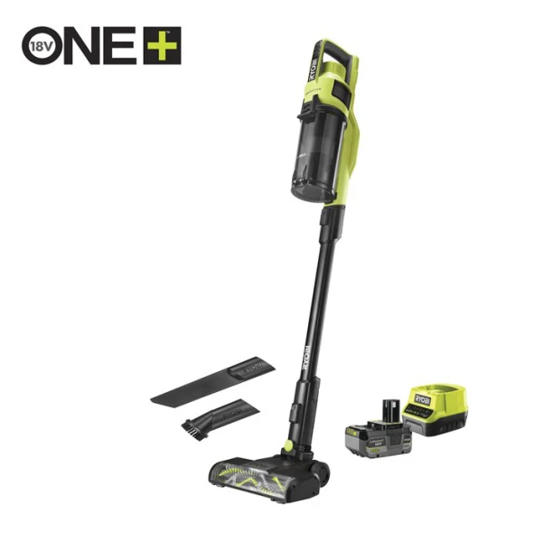 Ryobi RSV18BL-1C40G, 18V One Plus ™ Bezuhlíkový tyčový vysavač (1x 4.0Ah)