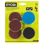 Ryobi RADPS50 14ks sada 50mm brusných kotoučů