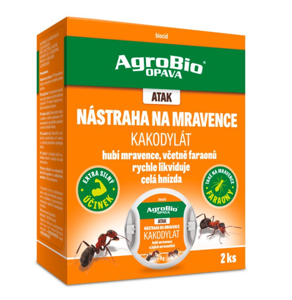 AgroBio ATAK Nástraha na mravence Kakodylat - domečky, 2 ks