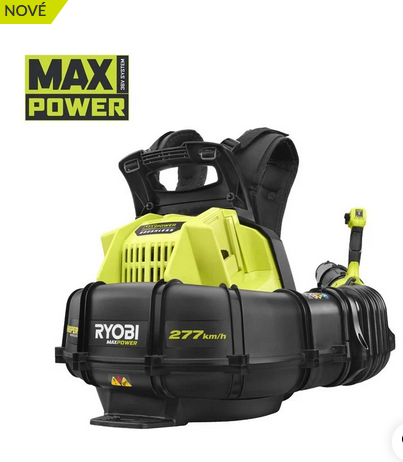 Ryobi RY36BPXB-0 36V Bezuhlíkový akumulátorový fukar na záda  WHISPER™