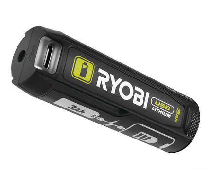 Ryobi RB4L30 3,0Ah Akumulátor USB Lithium, s ukazatelem stavu nabití a funkcí power banky + nabí