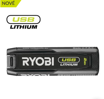 Ryobi RB420 2,0Ah Akumulátor USB LITHIUM™+nabíječka
