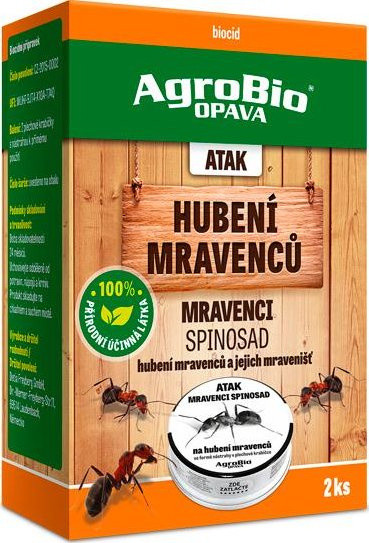 AgroBio ATAK Mravenci Spinosad - domečky, 2 ks