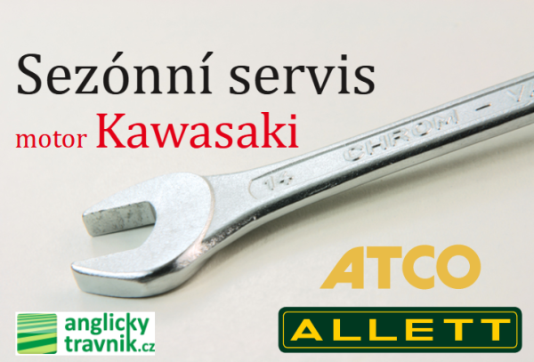 Komplexní servis vřetenové sekačky Allett/Atco (motor Kawasaki) VČ. čištění karburátoru