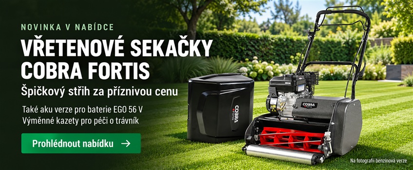 Nové vřetenové sekačky